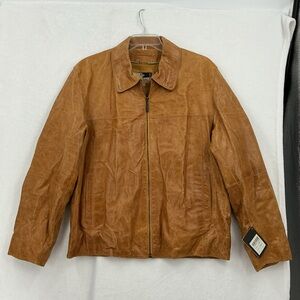 Lucien Piccard Tan Leather Jacket 624